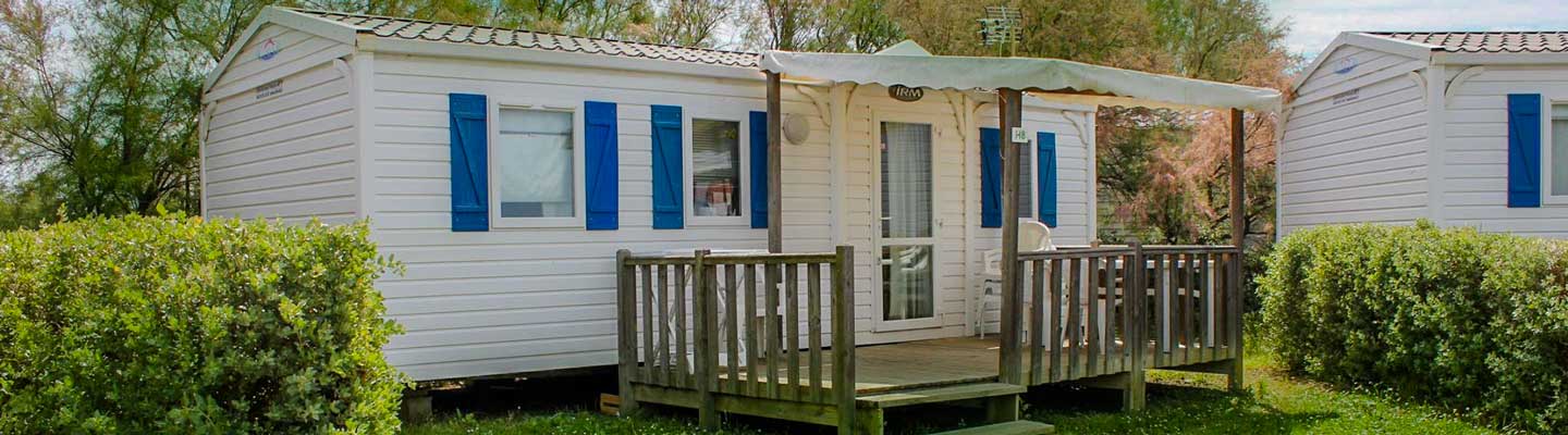 Location d'un grand mobil home en Camargue