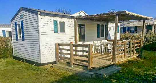 Location d'un mobil home climatisé 5 personnes en Camargue