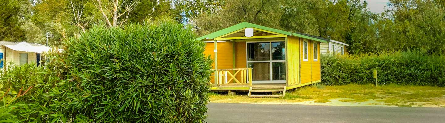 Location d'un mobil home climatisé classique en Camargue