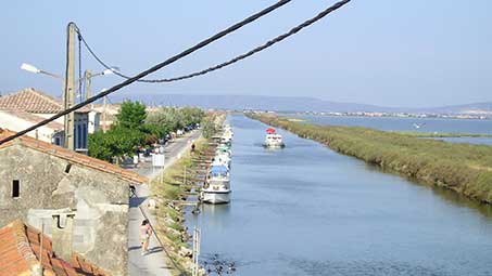 Canal du rhone à Sète