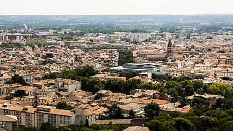 Découvrir les paysages de la ville de Nimes